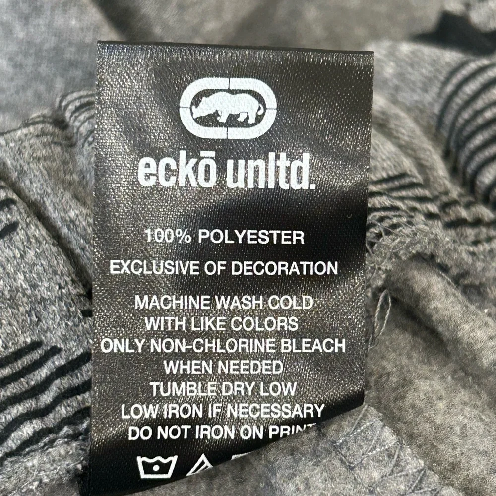 NWT Ecko Unltd Men's Sweatpants Embroidered Vertical Logo Fleece Jogger - XL